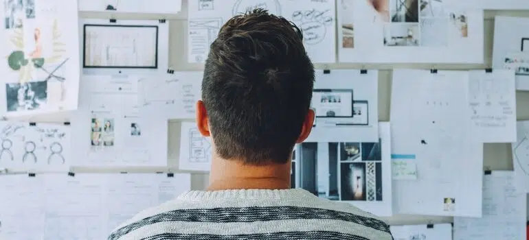 Person planning a project.