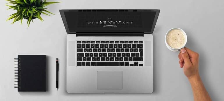 Person looking up the most engaging types of content online.