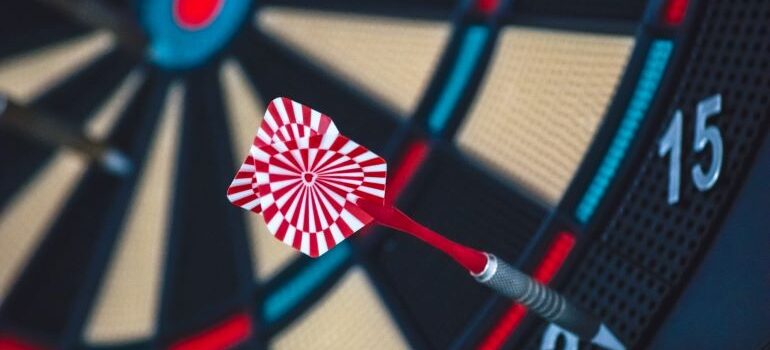 Target for darts.