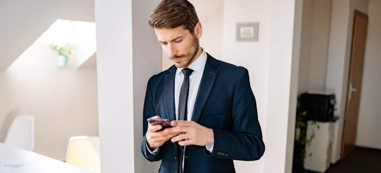 A person exploring the services of a company they found on Linkedin, one of the best places to advertise a company